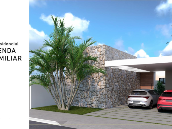 Casa en Venta en Pueblo Cholul - HERMOSA CASA NUEVA SOLA PLANTA VENTA MERIDA
