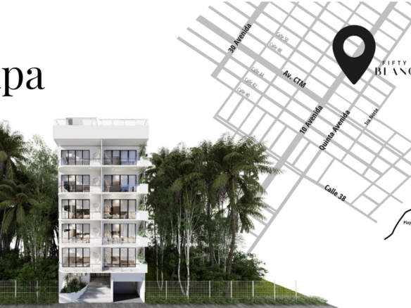 Departamento en Venta en Playa del Carmen - LOVELY DEPARTMENTS PRESALE PLAYA DEL CARMEN CENTRO (FVD-1057)