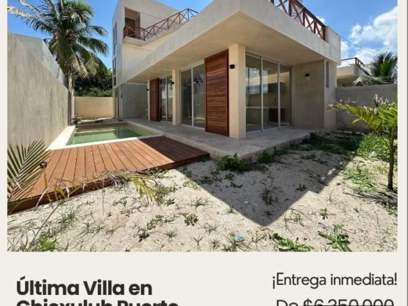 Casa en Venta en Chicxulub Puerto - ULTIMA VILLA A 300M DEL MAR EN VENTA MERIDA CHICXULUB (GVC-2421)