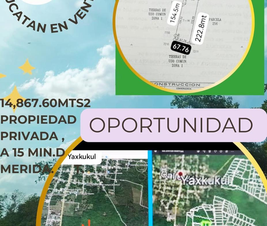 Terreno en Venta en Yaxkukul - EXCELENTE TERRENO EN  VENTA MERIDA