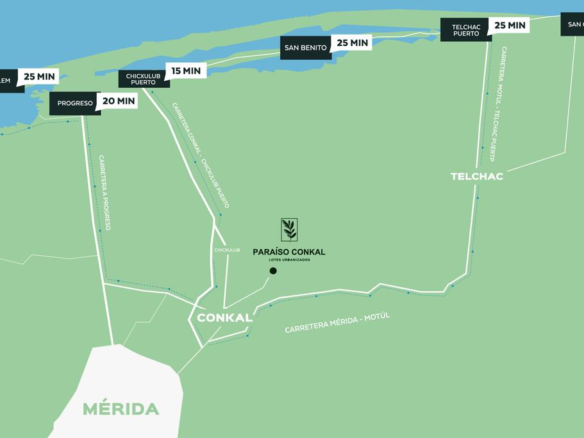 Terreno en Venta en Pueblo Conkal - TERRENO EN VENTA MERIDA
