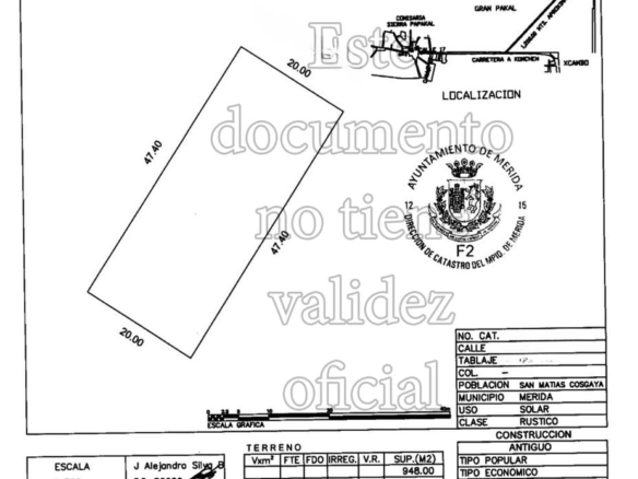 Terreno en Venta en Hacienda Cosgaya - TERRENO AMPLIO EN VENTA MERIDA