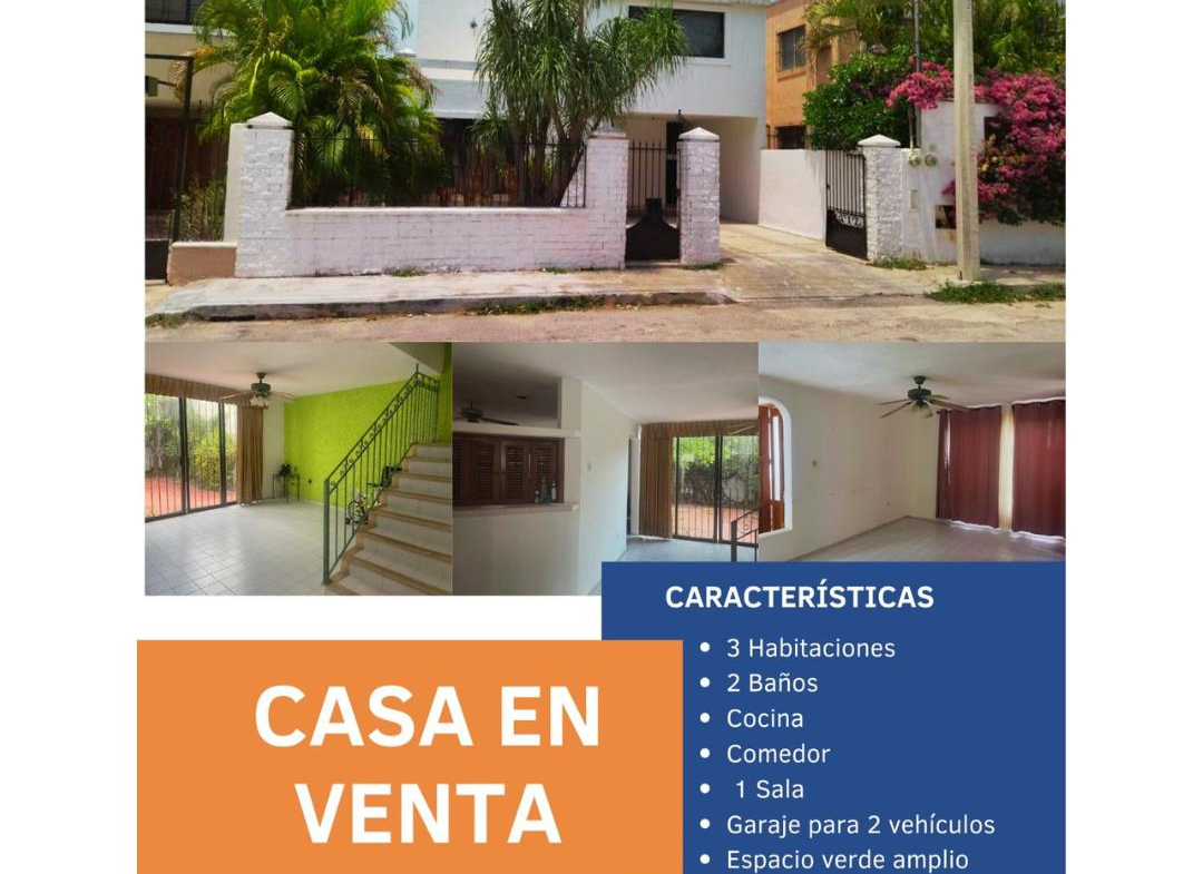 Casa en Venta en Residencial Colonia México - CASA EN VENTA MERIDA